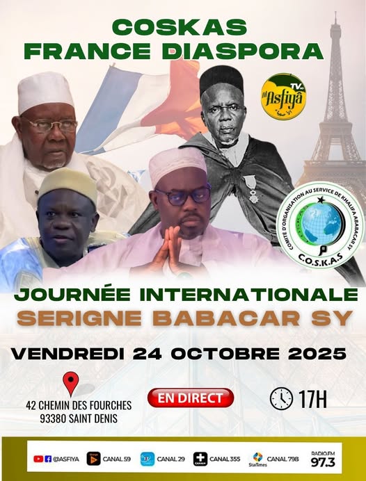 Journée Internationale Serigne Babacar SY (rta) – Édition 2025 à Paris